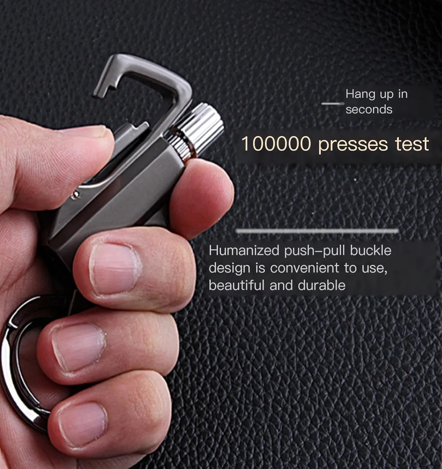 Permanent Match, Metal Forever Match Keychain Lighter, Flint Matchstick Fire Starter for Outdoor Camping Emergency Survival(Silver)