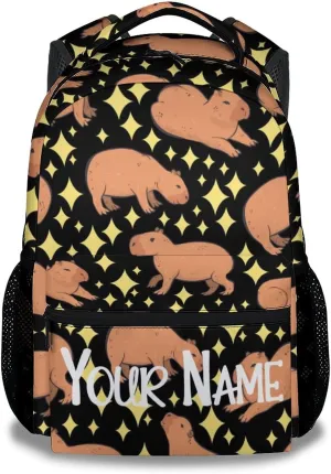 Personalized Backpack for Girls, School Backpacks for Kids Boys, 17 Inch Cute Customized Kids Bookbag, Custom Name Bookbags for Elementary Middle School