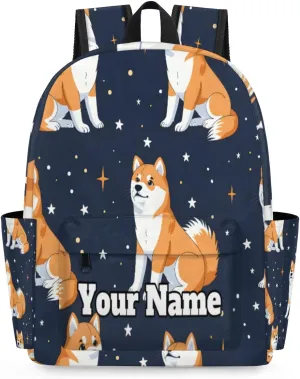 Personalized Cute Corgi Preschool Toddler Backpack for Boys Girls Custom Kids Name Small Bookbags Kindergarten Elementary Backpack, Corgi Dogs
