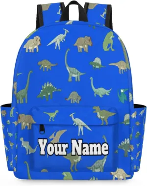 Personalized Dinosaur Preschool Toddler Backpack for Boys Girls Custom Kids Name Small Bookbags Kindergarten Elementary Backpack, Dinosaur Themed