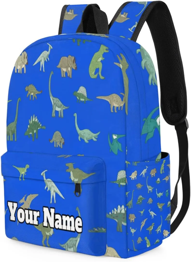 Personalized Dinosaur Preschool Toddler Backpack for Boys Girls Custom Kids Name Small Bookbags Kindergarten Elementary Backpack, Dinosaur Themed