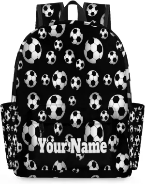 Personalized Soccer Preschool Toddler Backpack for Boys Girls Custom Kids Name Small Bookbags Kindergarten Elementary Backpack, Sport