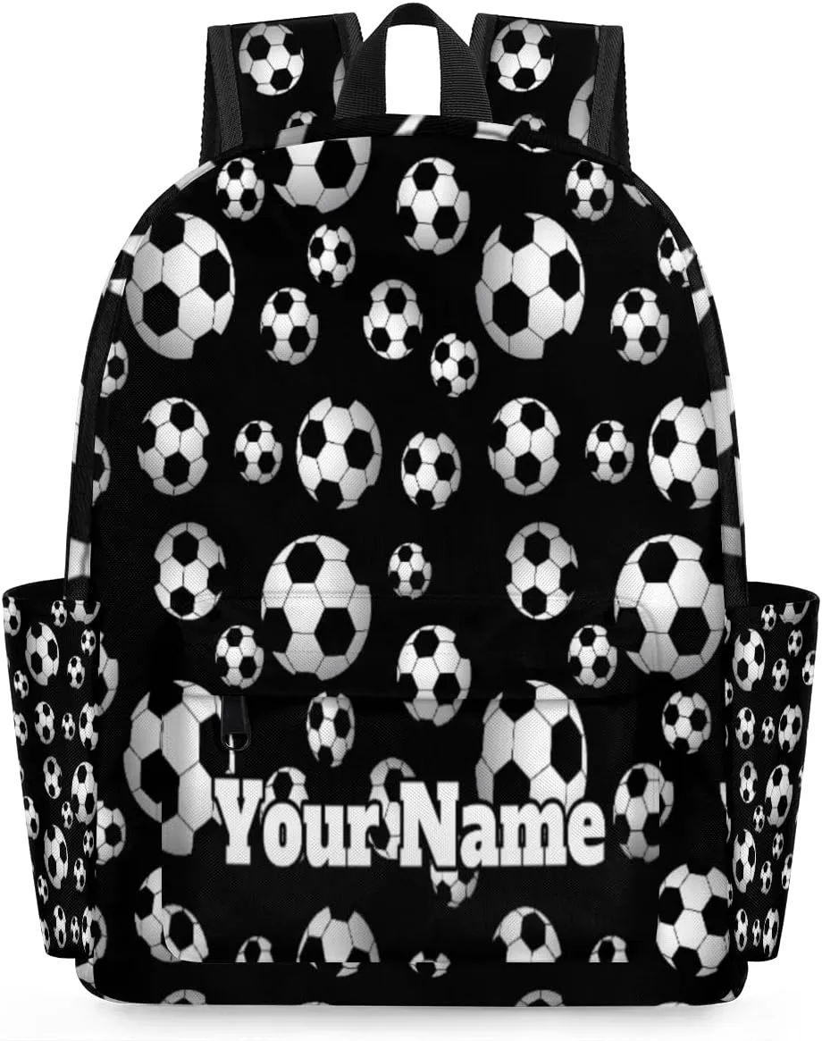 Personalized Soccer Preschool Toddler Backpack for Boys Girls Custom Kids Name Small Bookbags Kindergarten Elementary Backpack, Sport