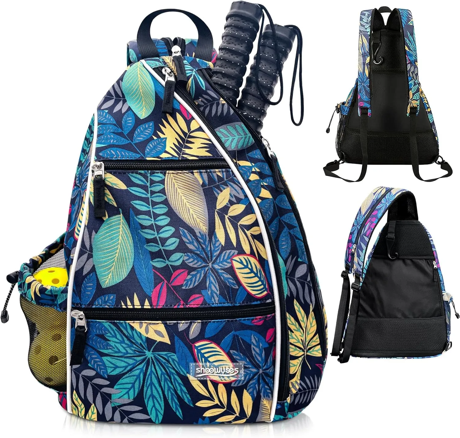 Pickleball Tennis Bag Backpack for Men Women - Sports Crossbody Franklin Pickle Ball Tennis Travel Sling Bag