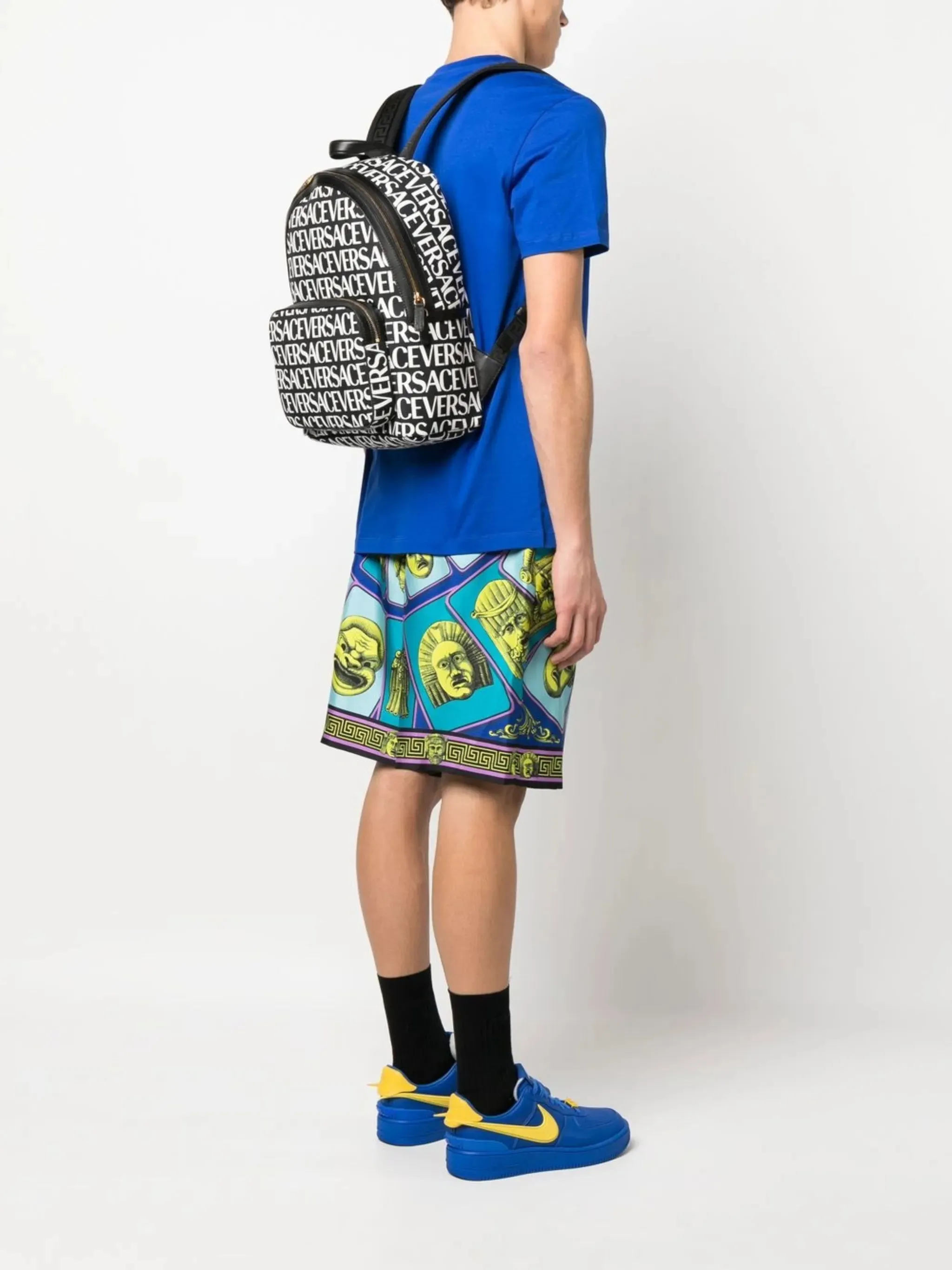 Price-match guarantee logo-print backpack International tracking