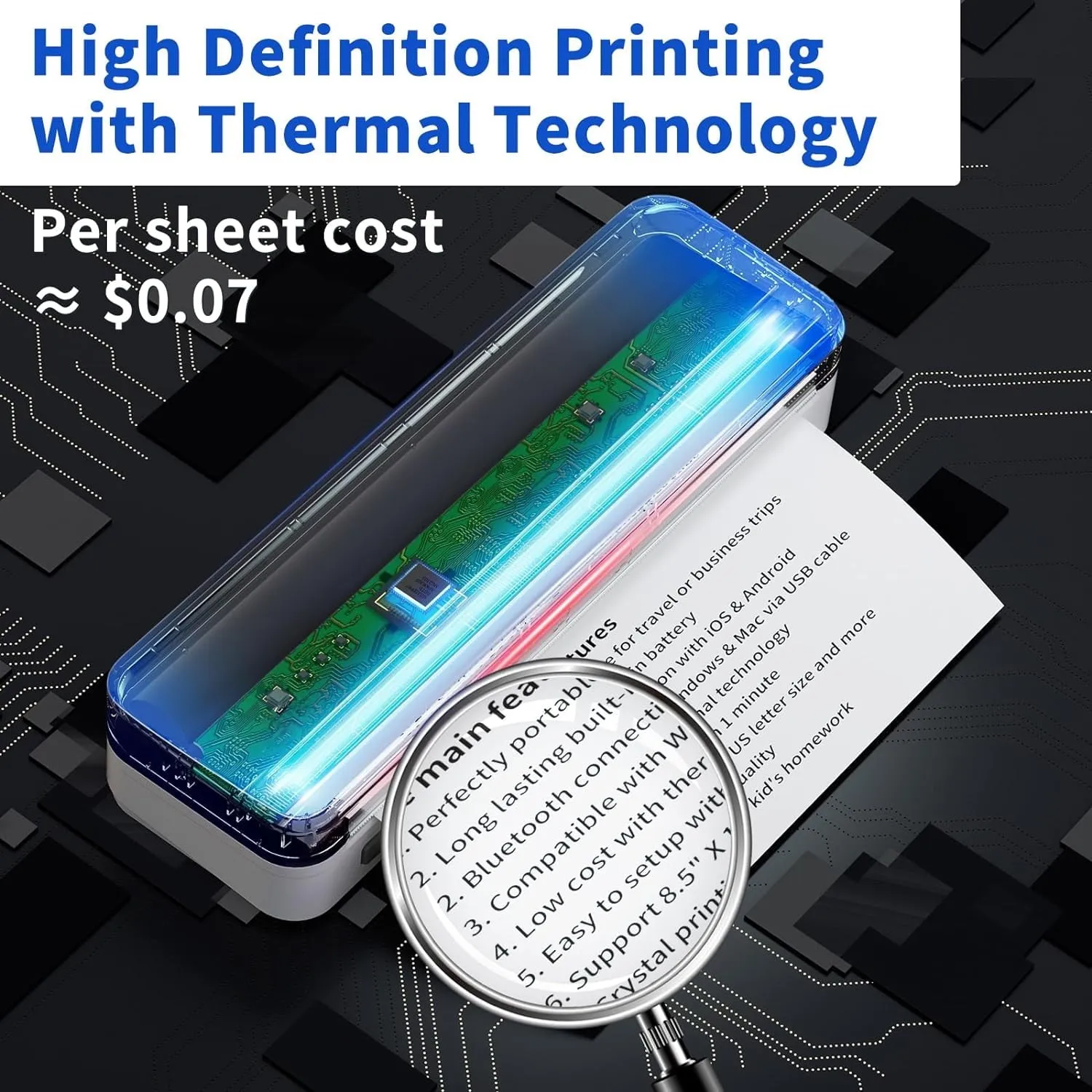 Printer Portable Best-priced Thermal Efficient returns Wireless Bluetooth