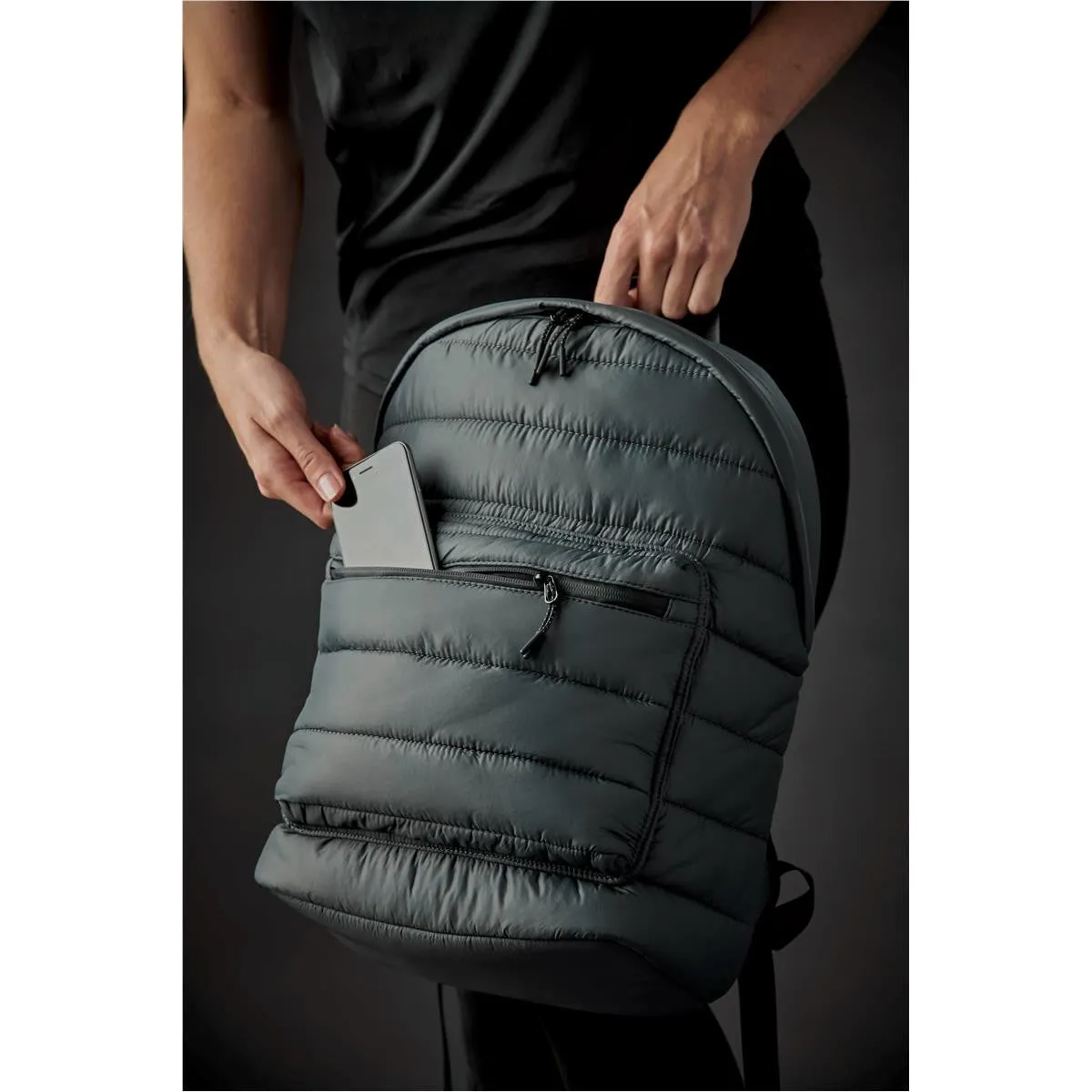 QBX-3    Stavanger Quilted Backpack