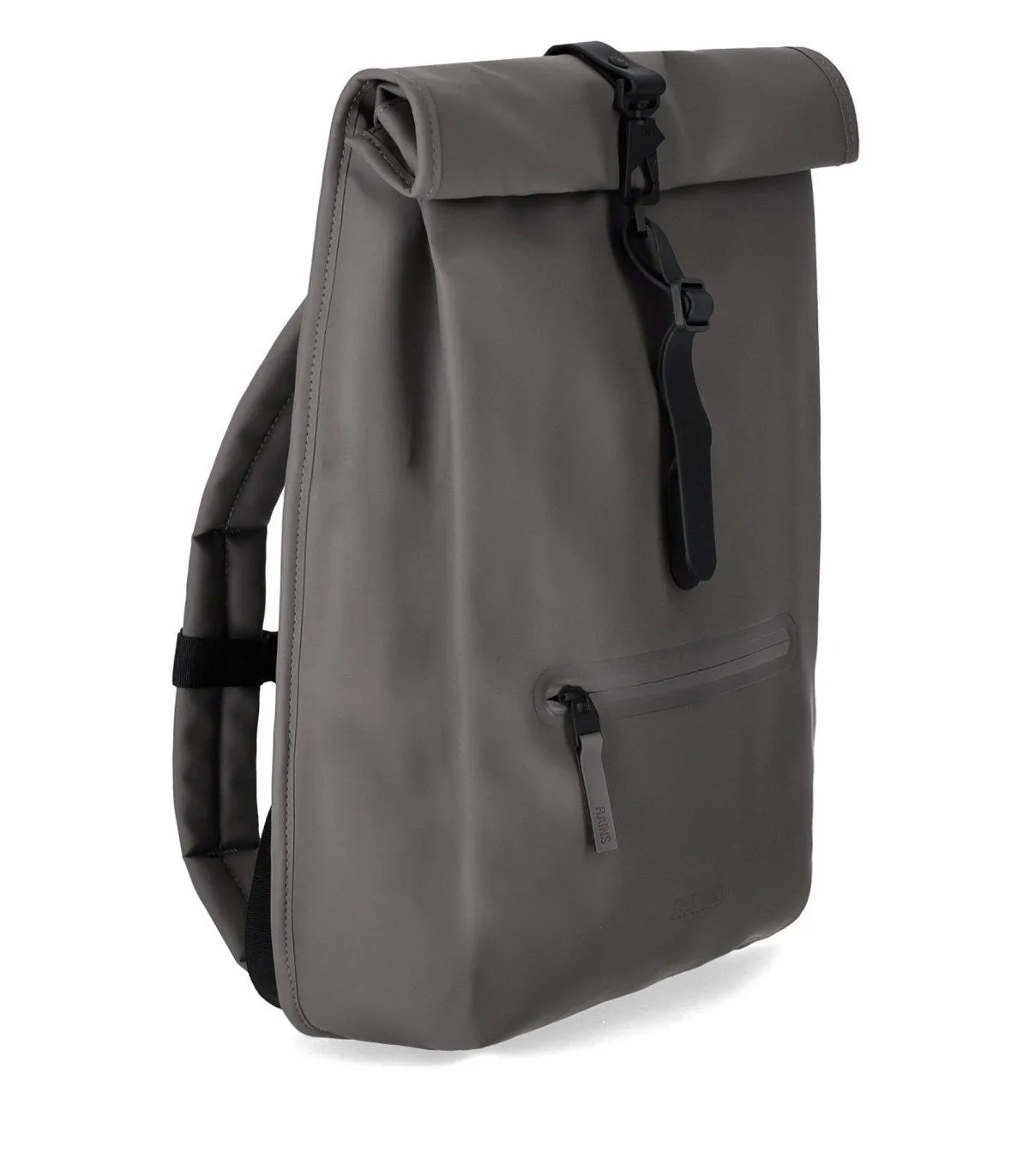 Rains Grey Rolltop Backpack