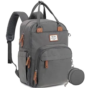 Ruvalino Classic Diaper Bag Backpack - Iron Gray