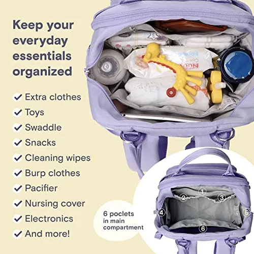 Ruvalino Classic Diaper Bag Backpack - Taro Purple