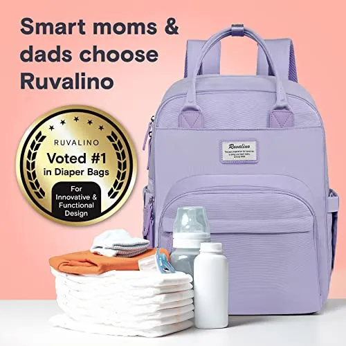 Ruvalino Classic Diaper Bag Backpack - Taro Purple