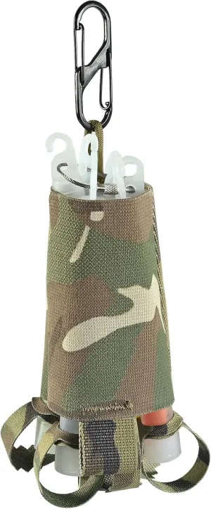 SABADO Tactical Chem Lights with Holders and Carabiner Clip, 6 Ultra Bright Glow Sticks with 12 Hour Duration for Camping Fishing and Hunting