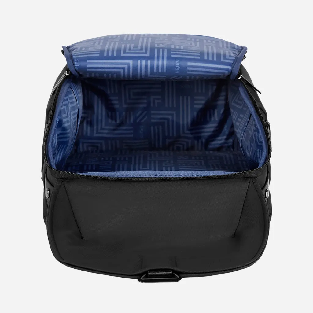 Safari Enigma 27L Black Formal Backpack with Laptop Sleeve