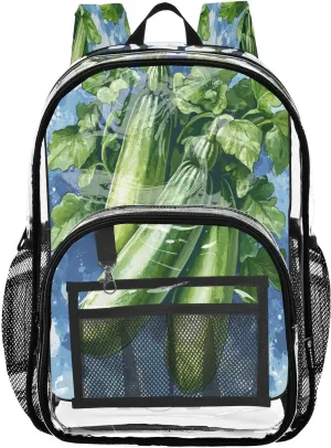 School Backpack Clear Clear Backpack For Boys See Through Transparent Heavy Duty Back Pack Zucchini Genesis Style