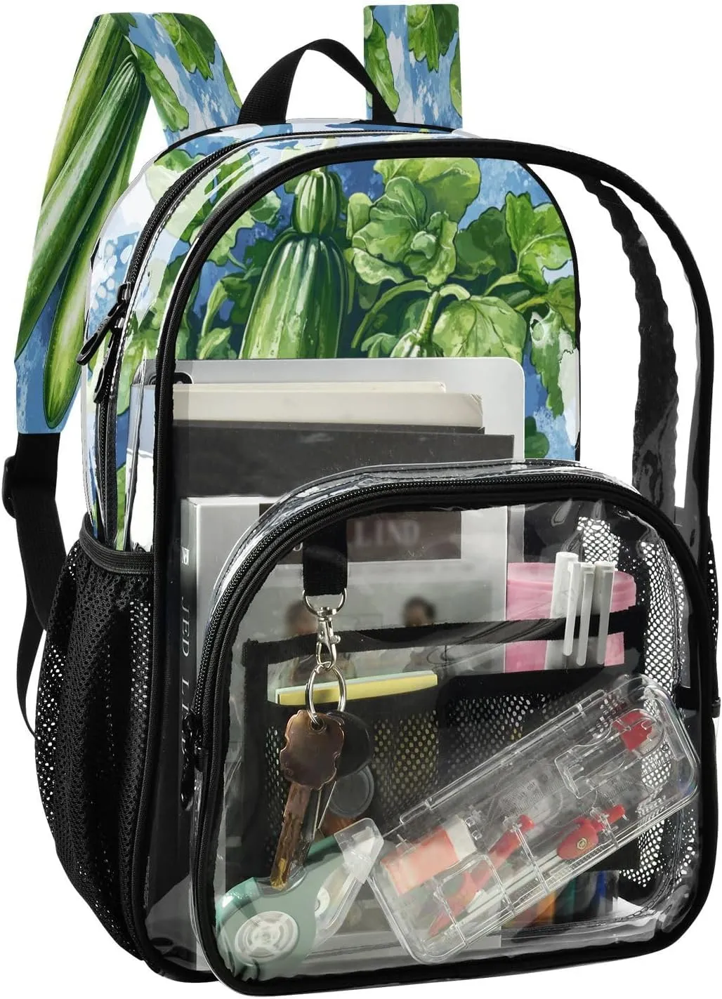 School Backpack Clear Clear Backpack For Boys See Through Transparent Heavy Duty Back Pack Zucchini Genesis Style