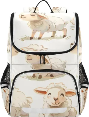 Schoolbag Large Bookbag Moody Sheep Backpacks Laptop Backpack for Kindergarten Elementry Middle School Student College Adult Backpack