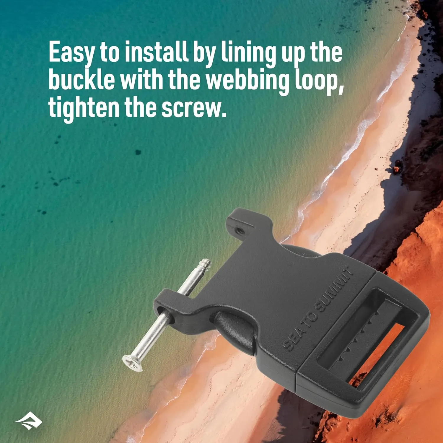 Sea to Summit Field Repair Buckle - Side Release, 1 Pin, 3-pack