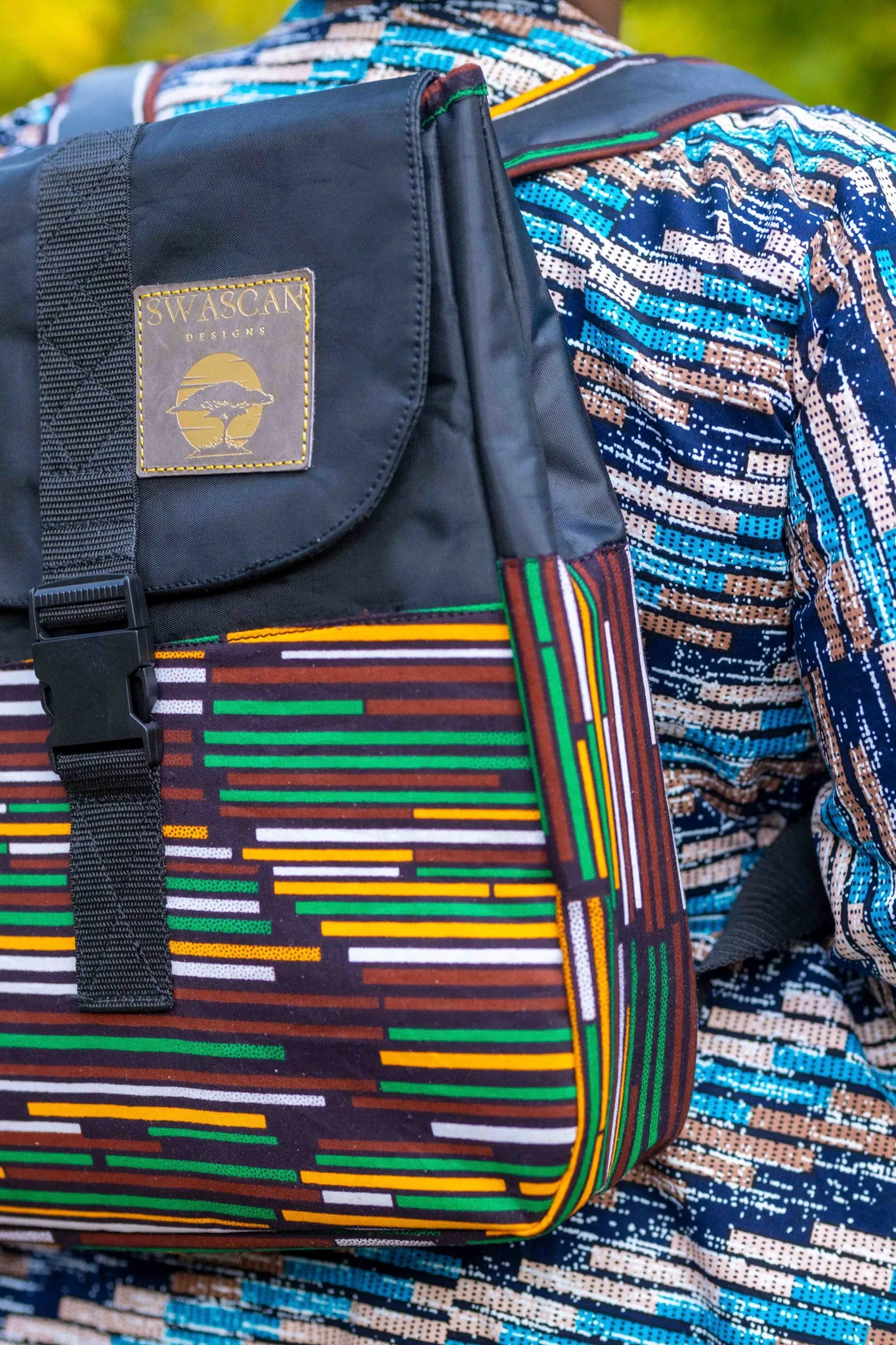 Siaya Handwoven Fabric & Nylon Backpack | A Cultural Heritage Reimagined for the Modern Explorer