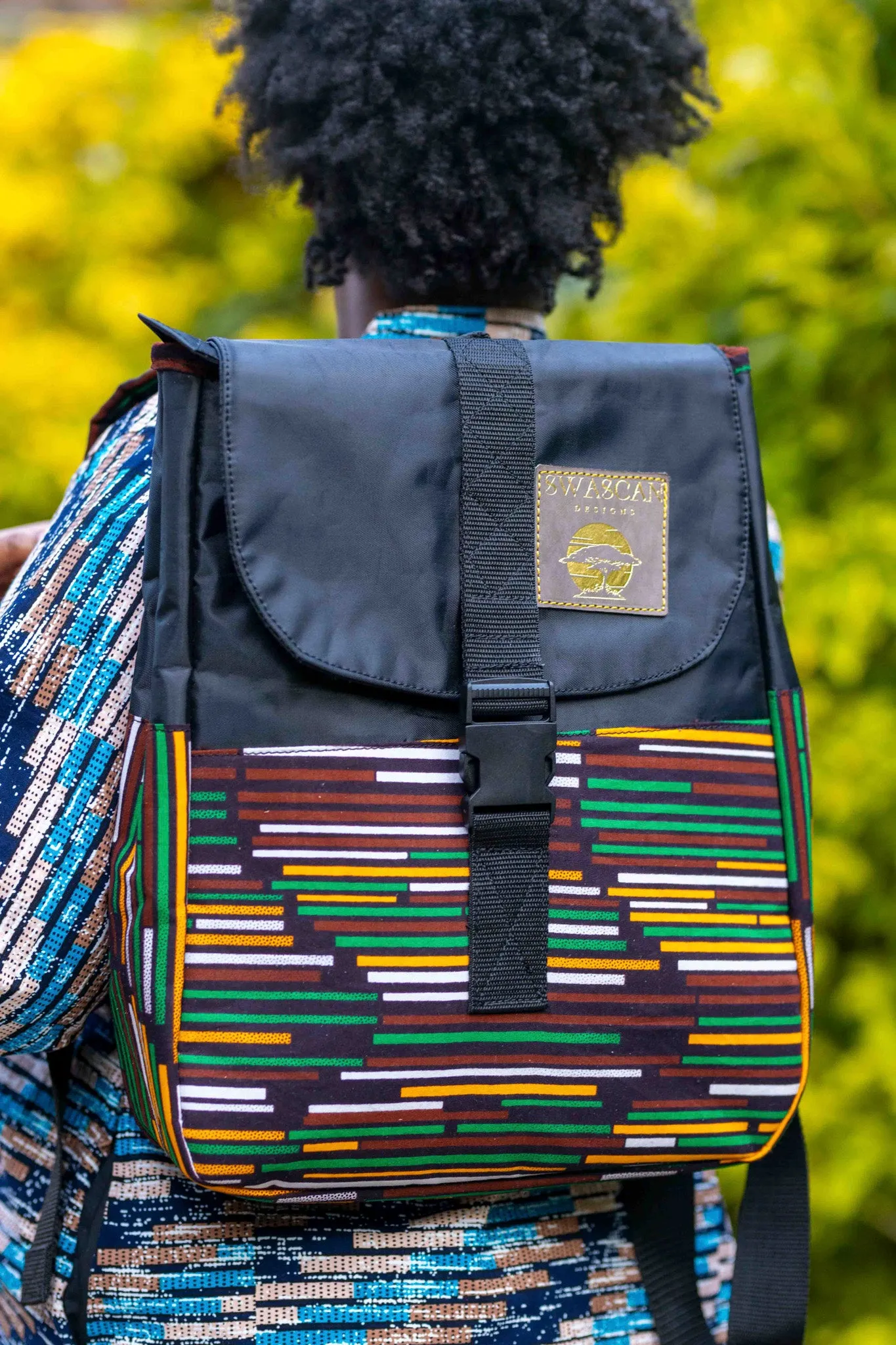 Siaya Handwoven Fabric & Nylon Backpack | A Cultural Heritage Reimagined for the Modern Explorer
