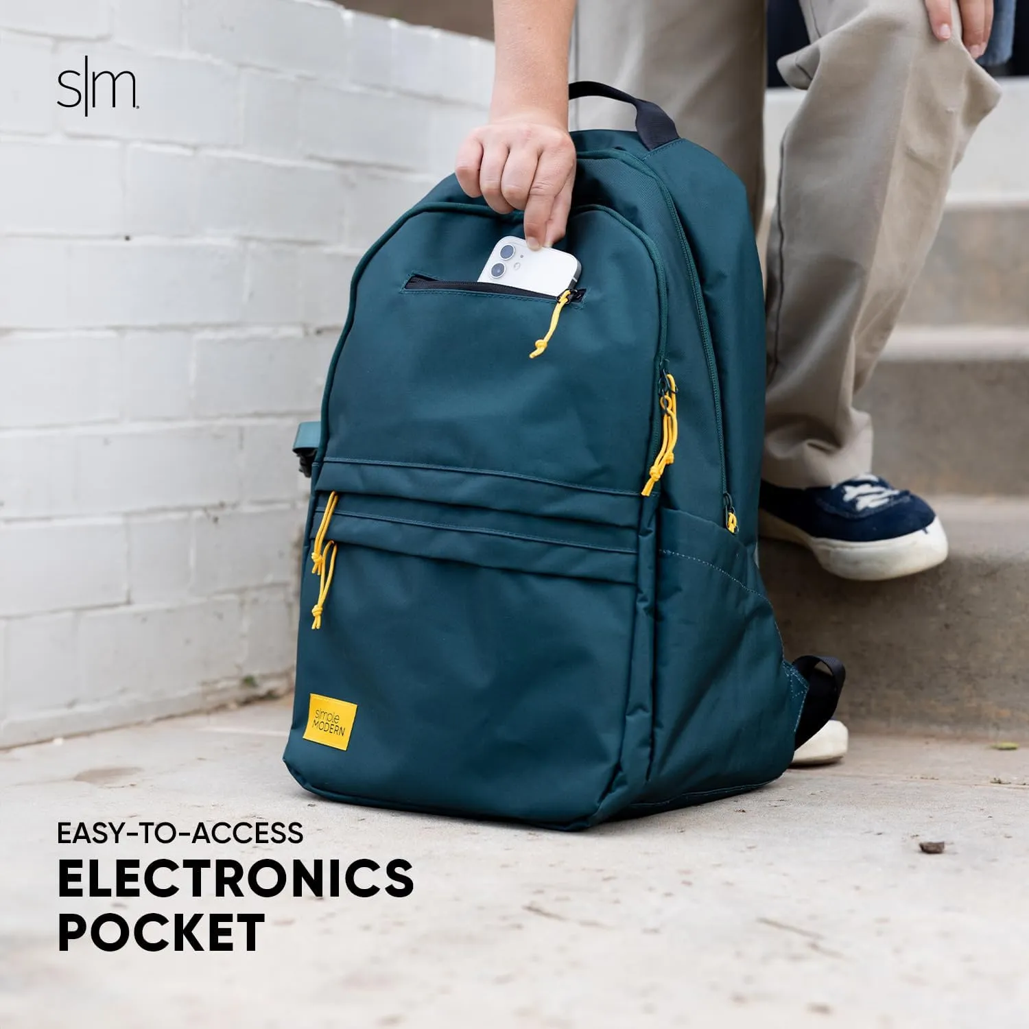 Simple Modern Ellis Backpack for School | Elementary Middle and High School Bookbag for Kids and Teens | Girls and Boys | Midnight Black