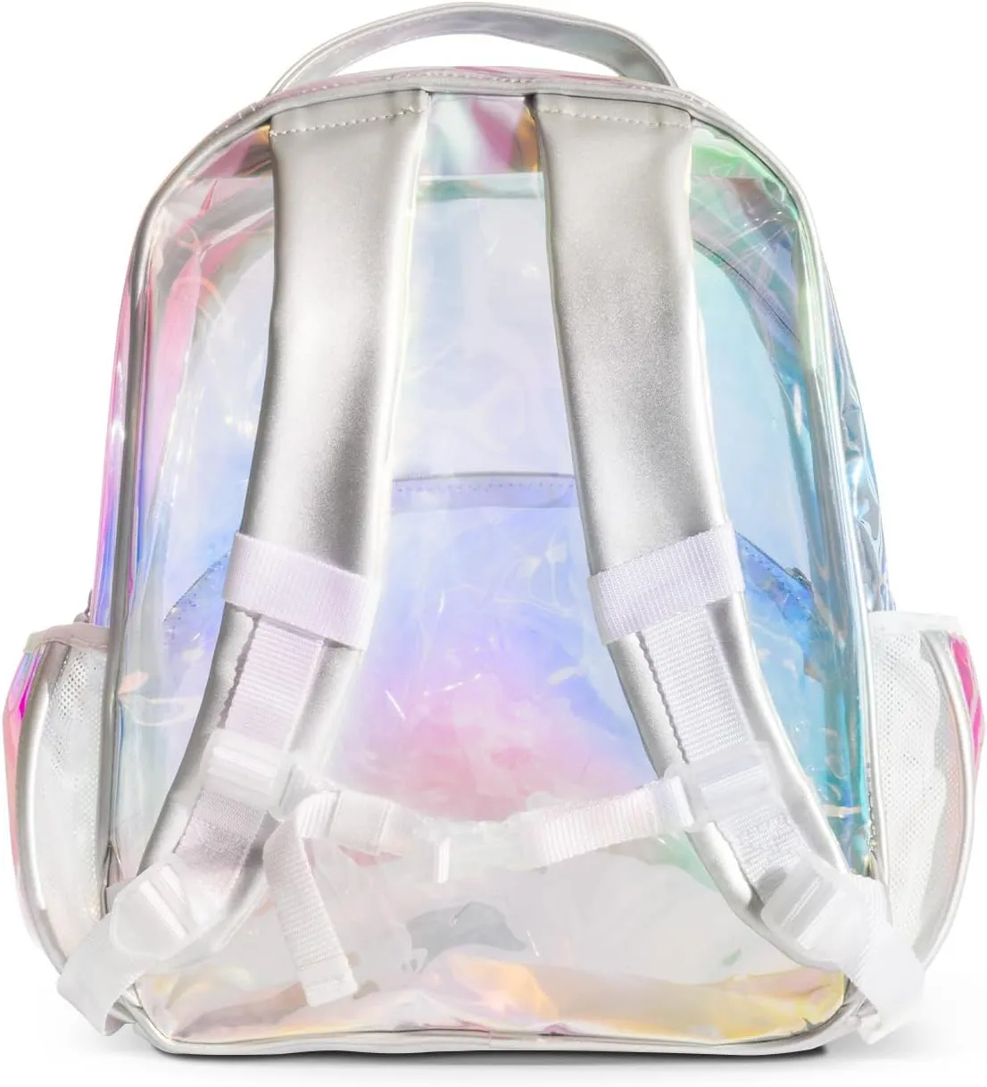 Simple Modern Medium Clear Backpack for Kids | Plastic Mini Backpack for School Kindergarten Elementary | Transparent Bag Stadium Approved | Fletcher Collection | Kids - 15" tall | Clear Opalescent