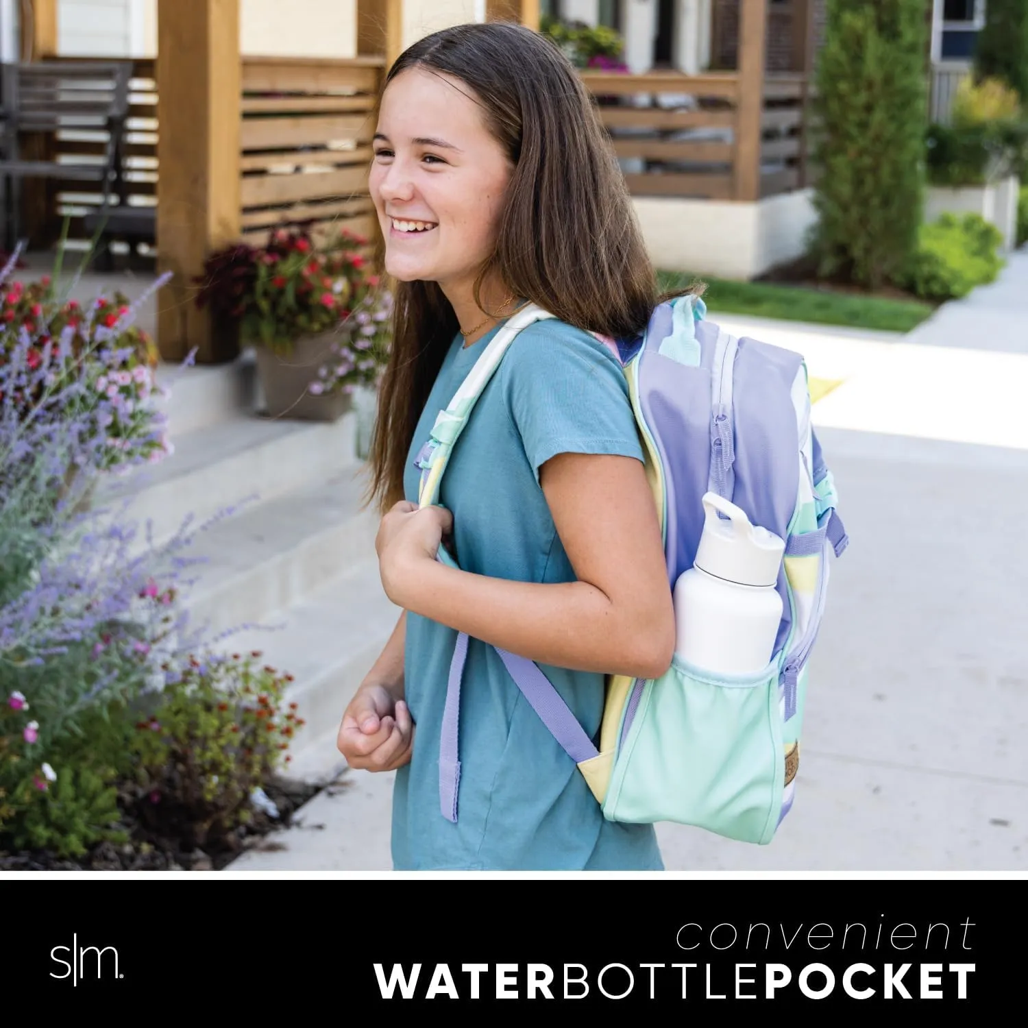 Simple Modern Medium Clear Backpack for Kids | Plastic Mini Backpack for School Kindergarten Elementary | Transparent Bag Stadium Approved | Fletcher Collection | Kids - 15" tall | Clear Opalescent