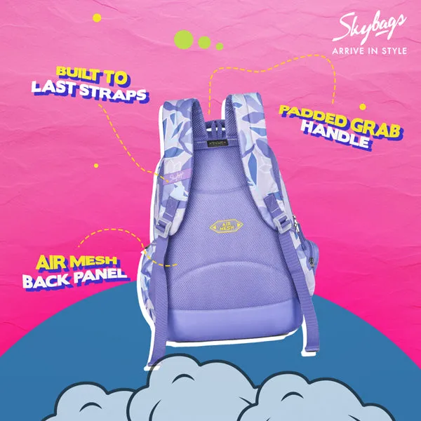 Skybags BLOOM 04 SCHOOL BACKPACK PURPLE