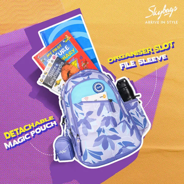 Skybags BLOOM 04 SCHOOL BACKPACK PURPLE