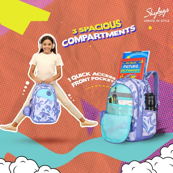 Skybags BLOOM 04 SCHOOL BACKPACK PURPLE