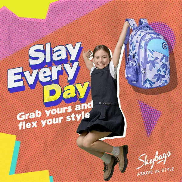 Skybags BLOOM 04 SCHOOL BACKPACK PURPLE