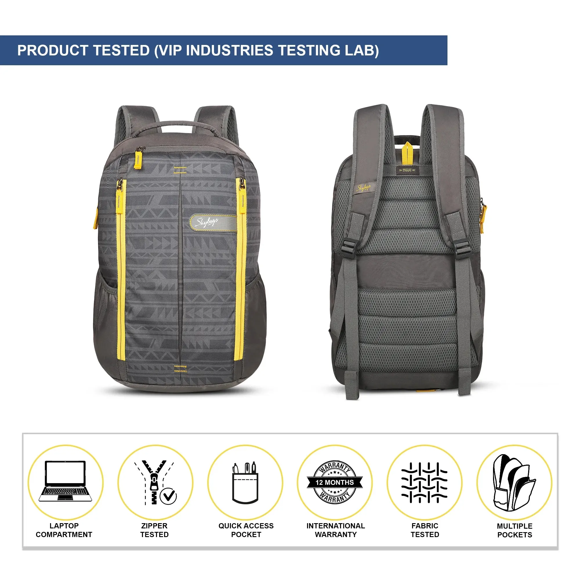 Skybags Offroader NX Laptop Backpack Grey