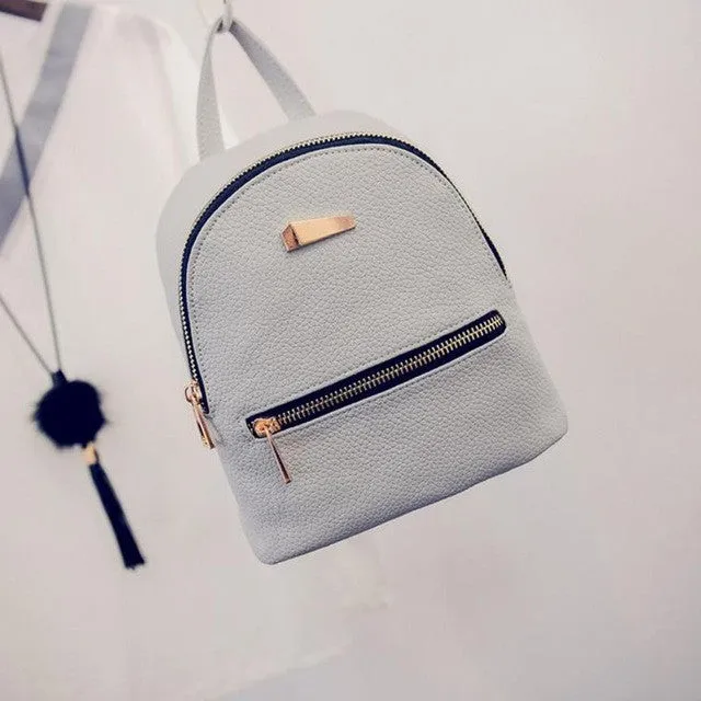 Small, Leather Backpack