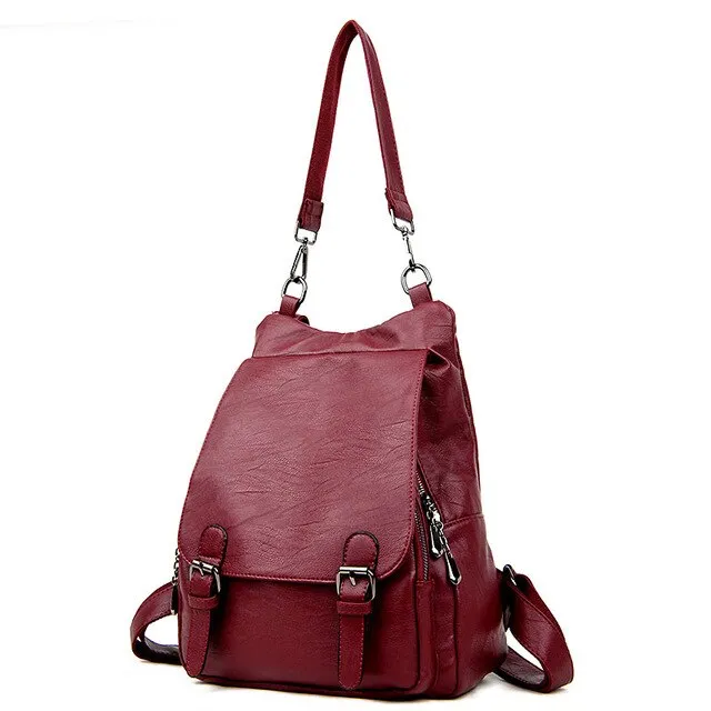 Soft Leather Backpack