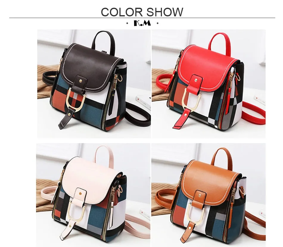 Soft Touch Multi-Function Small Backpack