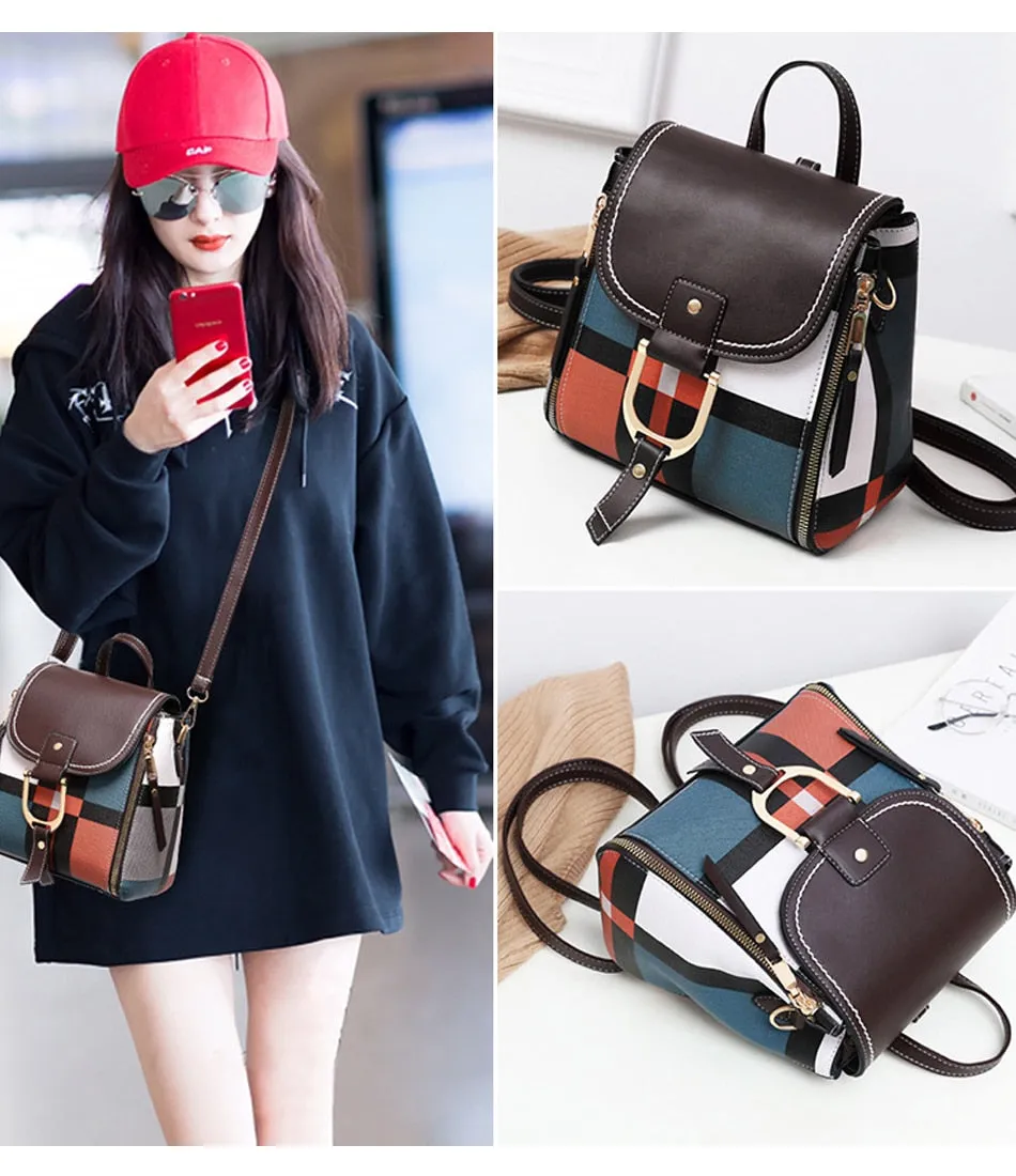 Soft Touch Multi-Function Small Backpack
