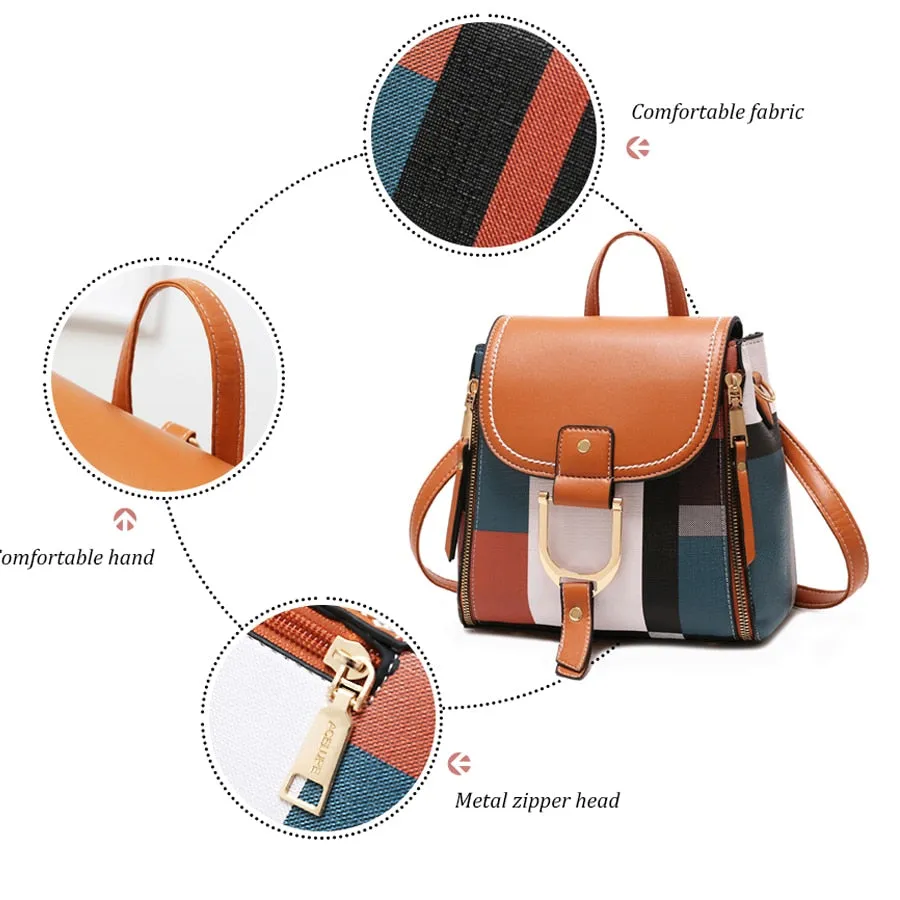 Soft Touch Multi-Function Small Backpack