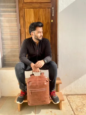Soho laptop  backpack vachata capuchino