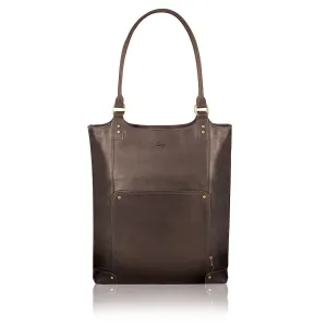 Solo Chambers 16" Premium Leather Laptop Bucket Tote