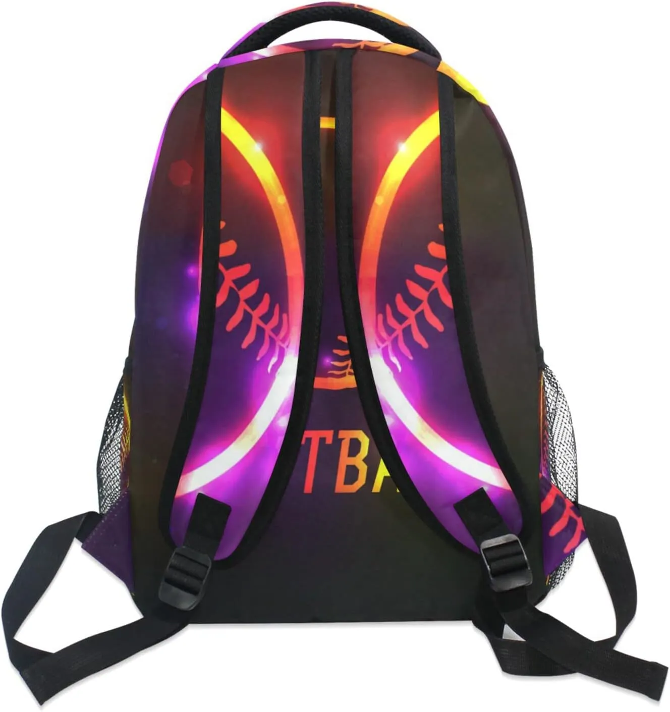 Sparkling Sport Softball Boys Girls Kids School Backpacks Bookbag, Elementary School Bag Travel Backpack Daypack