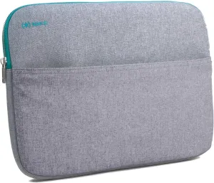 Speck Transfer Pro-Pocket Universal 15-16 Inch Laptop Sleeve with Front Pocket - Durable Protective Case for Laptops and Tablets - Compatible with MacBook Computers - Sweater Grey/Biscay Teal