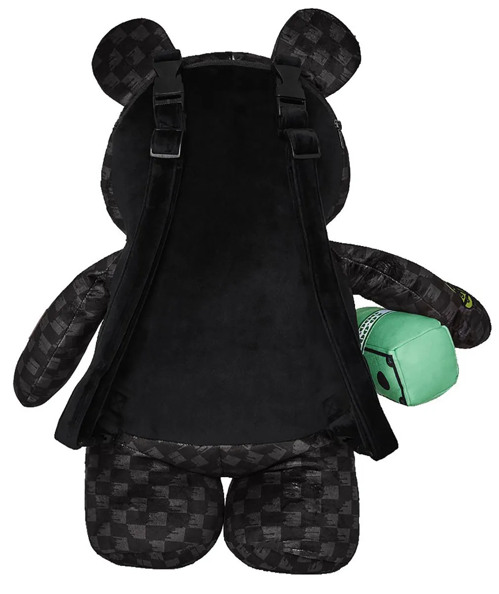 Sprayground Slime Takeover Teddy Bear In Black Pink