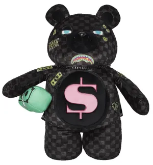 Sprayground Slime Takeover Teddy Bear In Black Pink