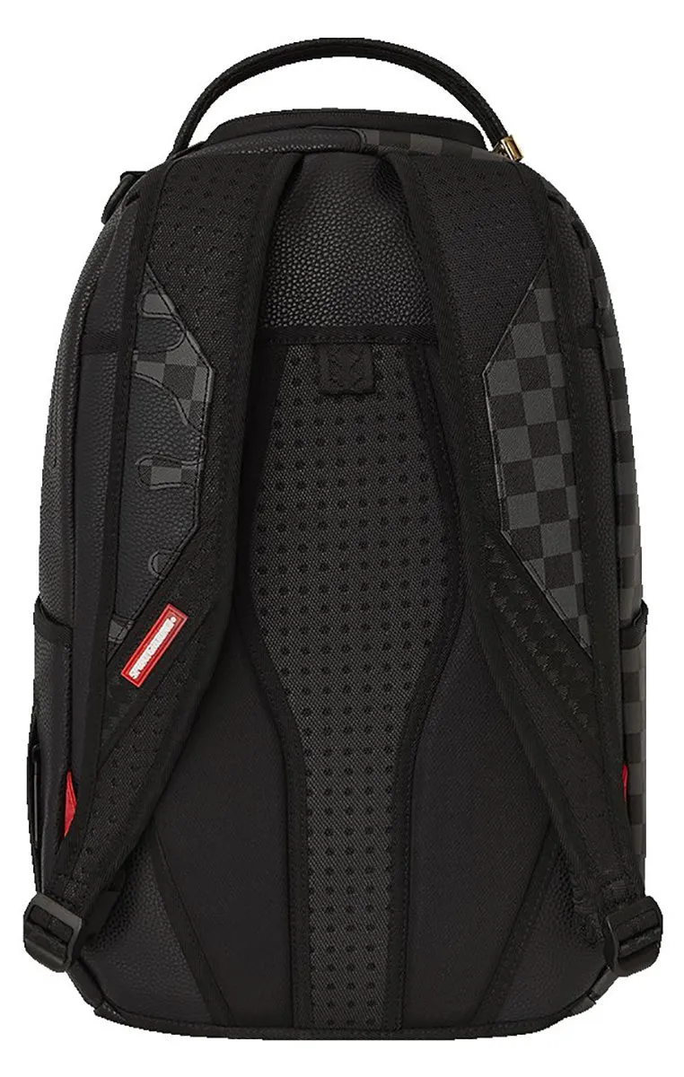 Sprayground  Unfinished Shark in Paris In Black Grey Check