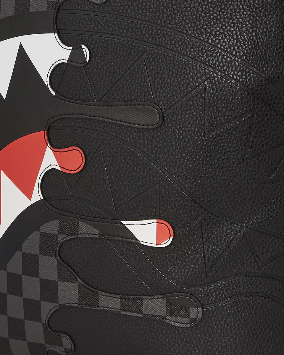 Sprayground  Unfinished Shark in Paris In Black Grey Check