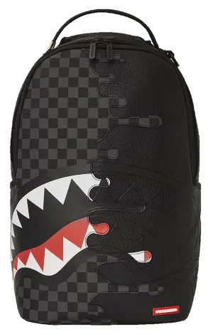 Sprayground  Unfinished Shark in Paris In Black Grey Check