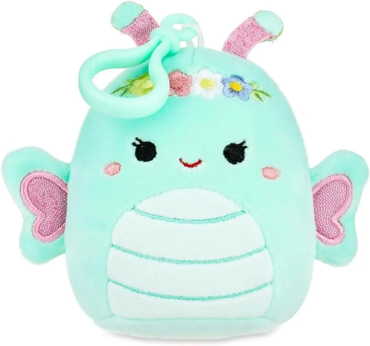 Squishmallows Reina The Butterfly 3.5 inch Clip, Easter Squad