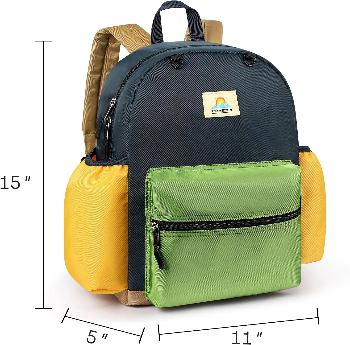 STEAMEDBUN Toddler Backpack for Boys 2-4: Kids Backpack for Preschool Kindergarten - Boys Backpacks for Elementary 4-6