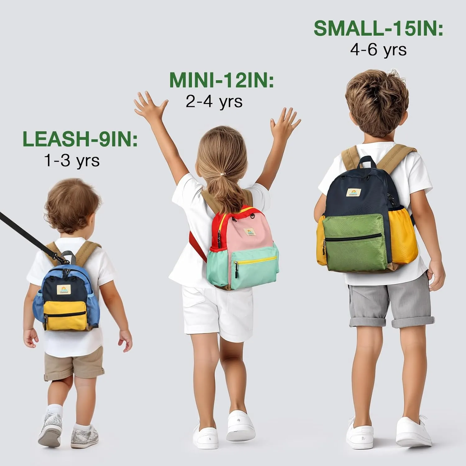 STEAMEDBUN Toddler Backpack for Boys 2-4: Kids Backpack for Preschool Kindergarten - Boys Backpacks for Elementary 4-6