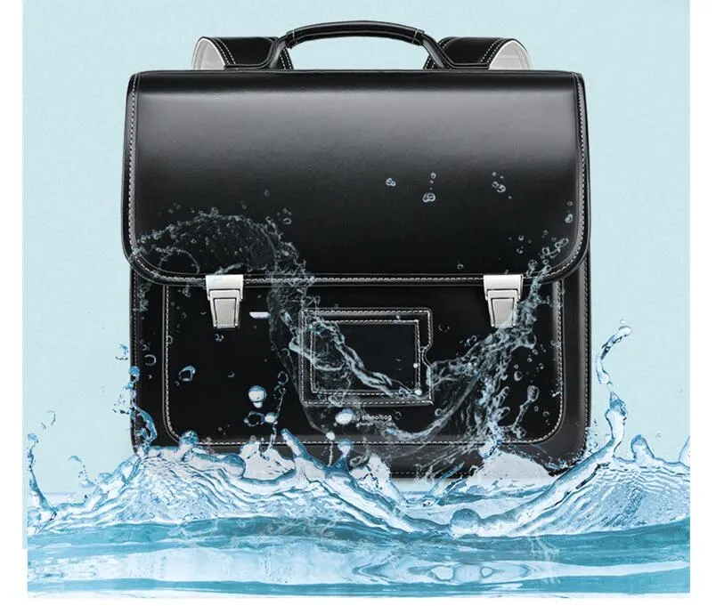 Steel Buckle Leather Japanese Backpacks