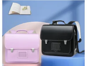 Steel Buckle Leather Japanese Backpacks
